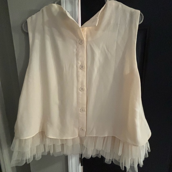 Tiered Tulle Cropped Tank - Picture 5 of 5